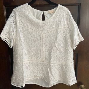 Lacy white blouse